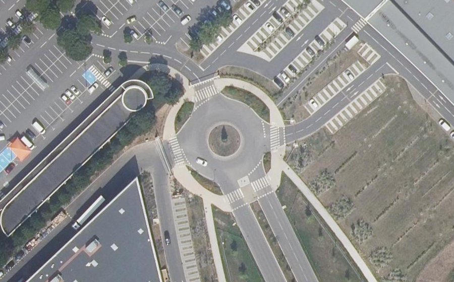 Vue aérienne du Rue Maria Deraisme