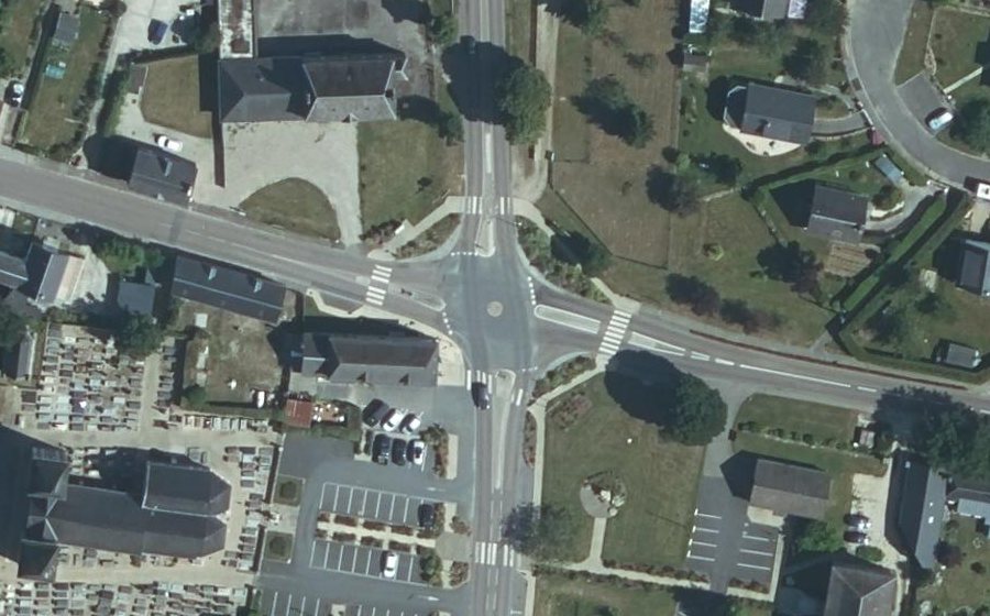 Vue aérienne du Mini-giratoire n°3817649988