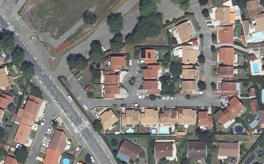 Vue aérienne du Rue Stendhal