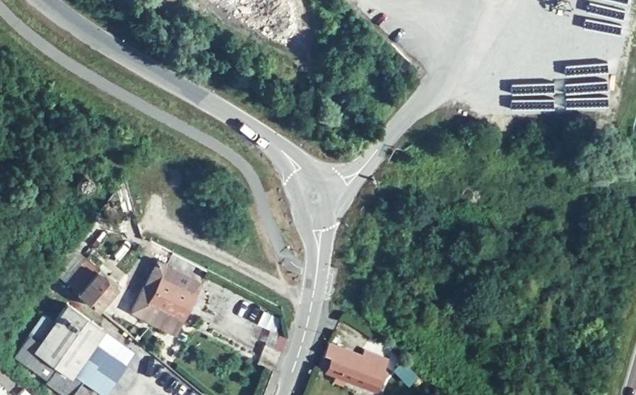 Vue aérienne du Mini-giratoire n°3849478408