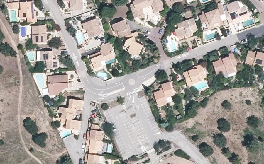 Vue aérienne du Mini-giratoire n°3850539452