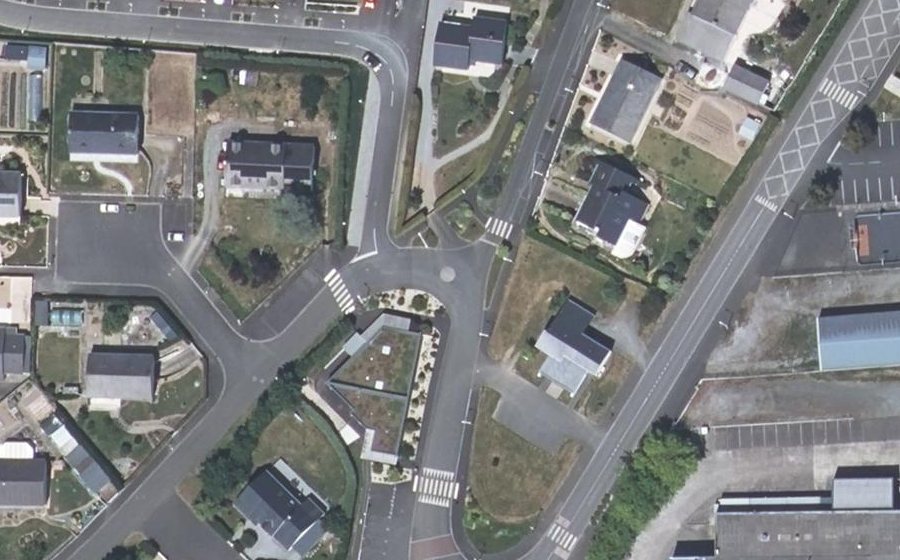 Vue aérienne du Mini-giratoire n°3880484462