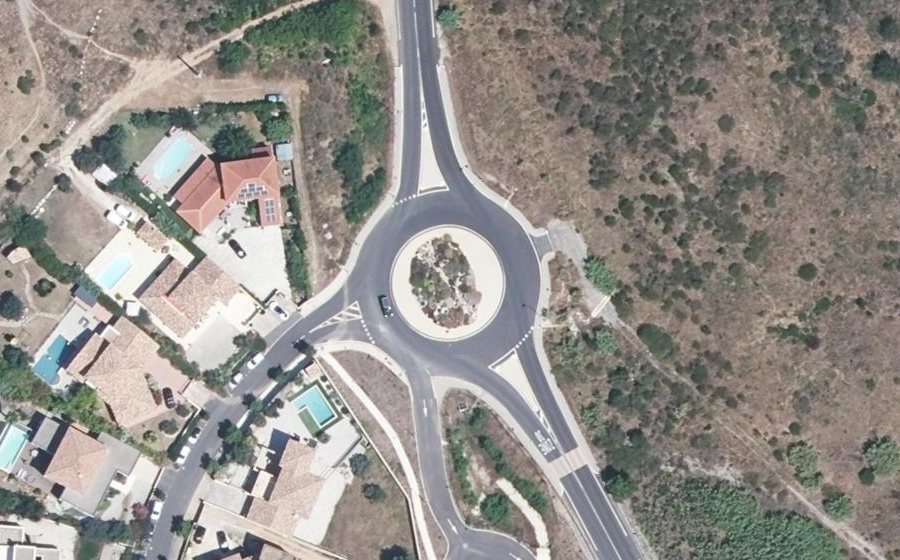 Vue aérienne du Rond-Point Maurice Béjart
