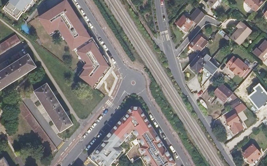 Vue aérienne du Mini-giratoire n°3923550187