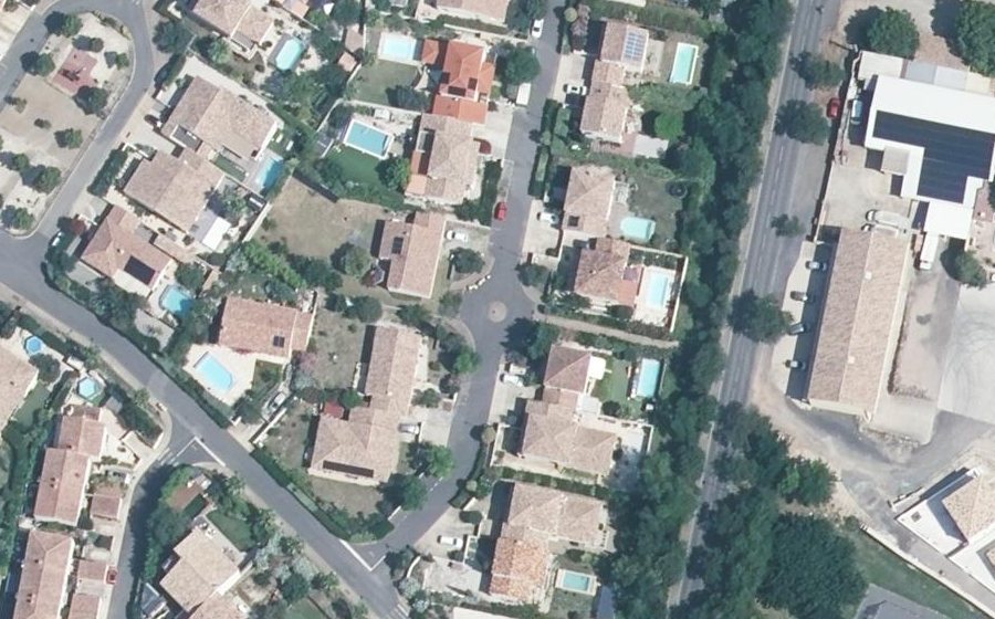 Vue aérienne du Mini-giratoire n°3923568804