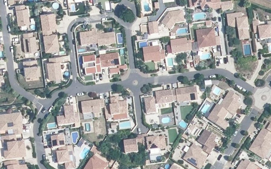 Vue aérienne du Mini-giratoire n°3923568844