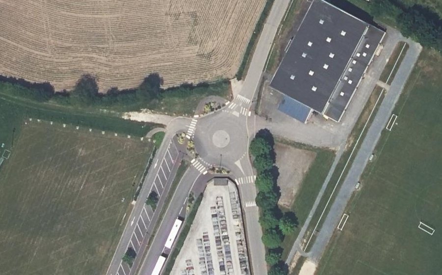 Vue aérienne du Rue du Collège