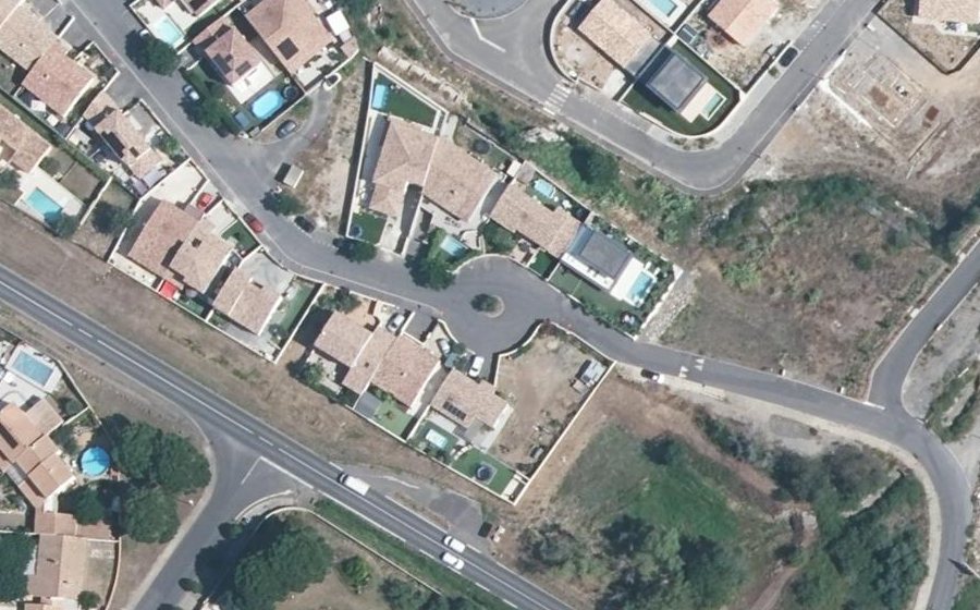 Vue aérienne du Mini-giratoire n°3929698389