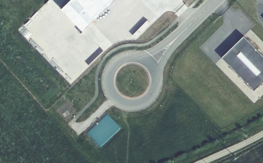 Vue aérienne du Parc d'Activités de l'Oost Houck