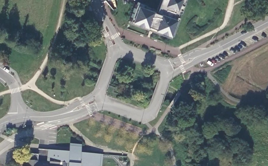 Vue aérienne du Place Carrée
