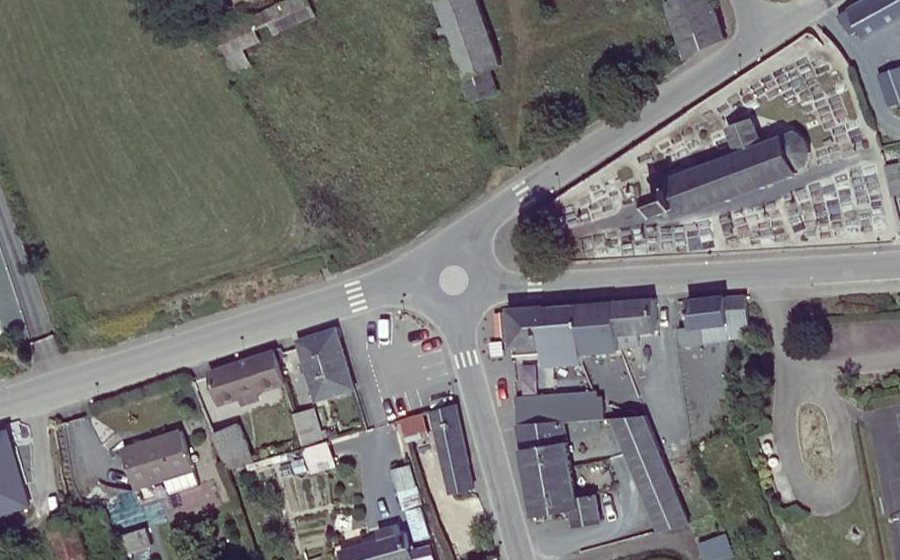 Vue aérienne du Mini-giratoire n°4046005733