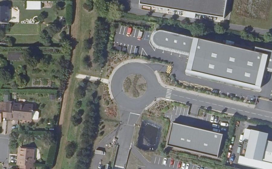 Vue aérienne du Allée des Rousselets