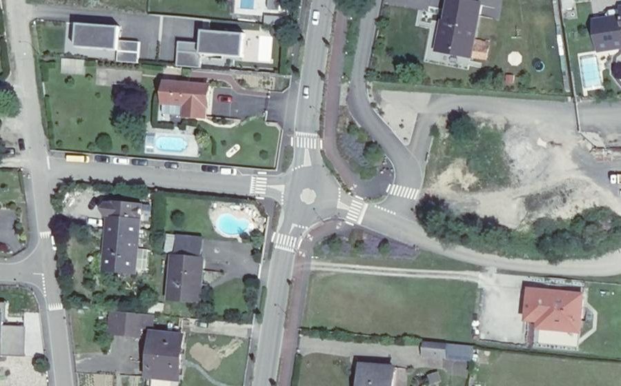 Vue aérienne du Mini-giratoire n°4058757846
