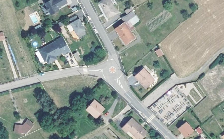 Vue aérienne du Rue de la Fontaine
