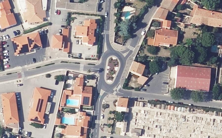 Vue aérienne du Espace de la Médaille Militaire