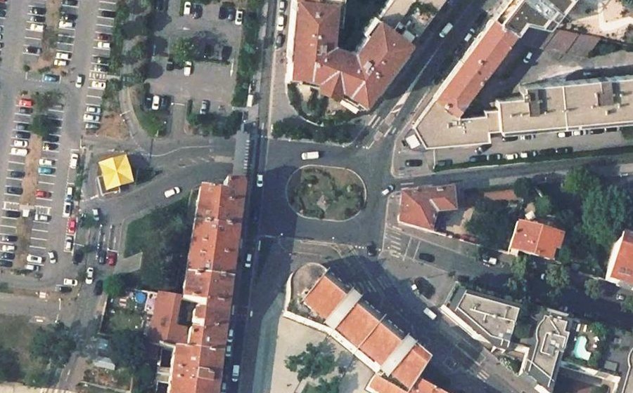 Vue aérienne du Place Joannes Ambre