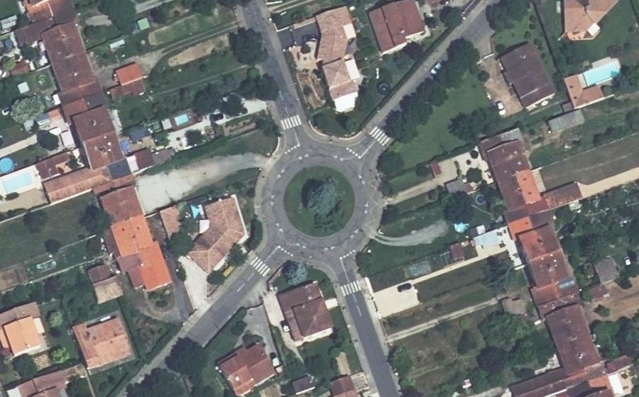 Vue aérienne du Avenue du Breuil
