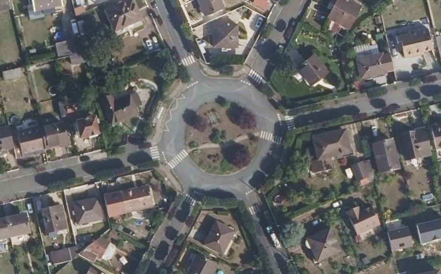 Vue aérienne du Place du Maréchal Juin