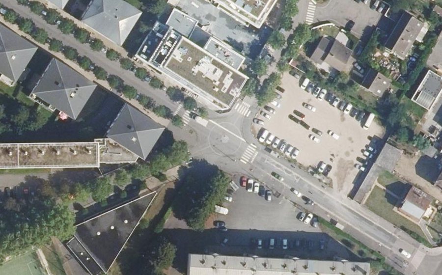Vue aérienne du Mini-giratoire n°4297712644