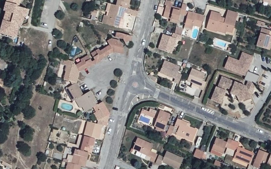 Vue aérienne du Mini-giratoire n°4300029109