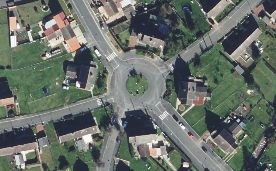Vue aérienne du Place de l'Argonne