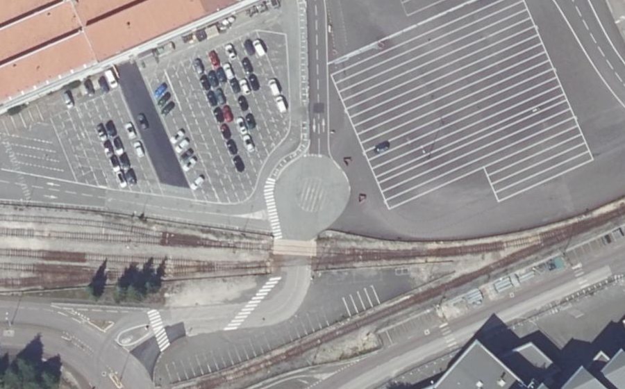 Vue aérienne du Mini-giratoire n°4396351506