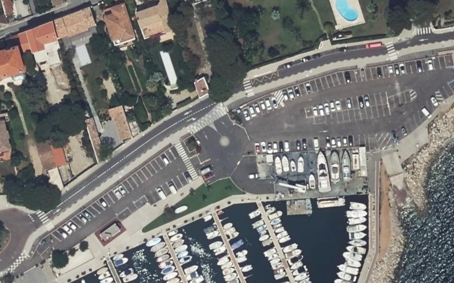 Vue aérienne de la Esplanade François Parian