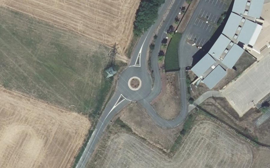Vue aérienne du Route de l'Arbresle
