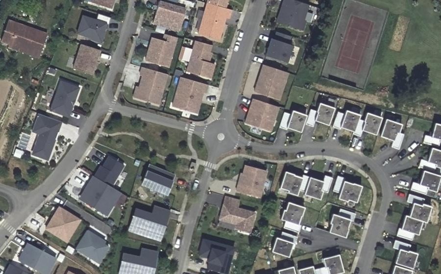 Vue aérienne du Mini-giratoire n°4450524519