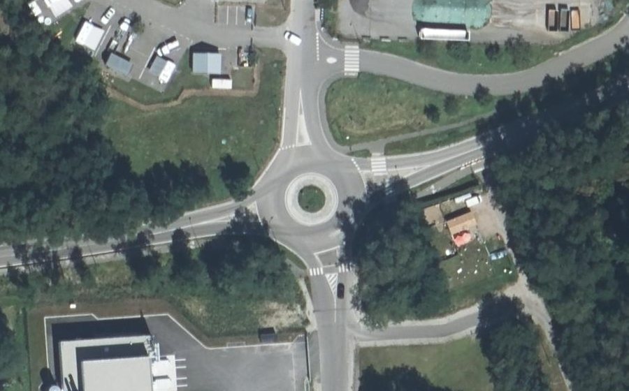 Vue aérienne du Rue de l'Obermatt