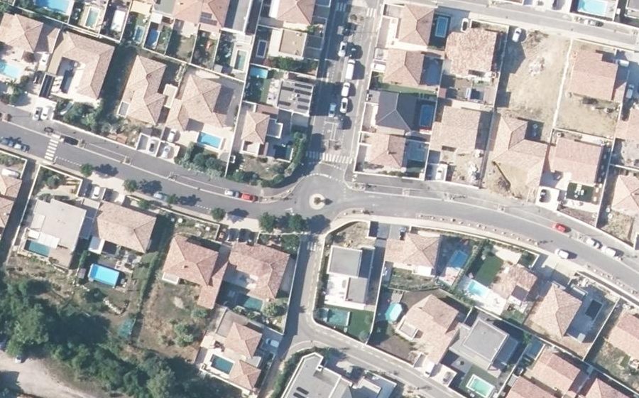 Vue aérienne du Mini-giratoire n°4502499343