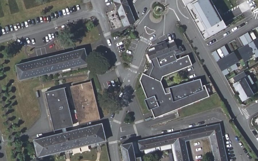 Vue aérienne du Mini-giratoire n°4525023901