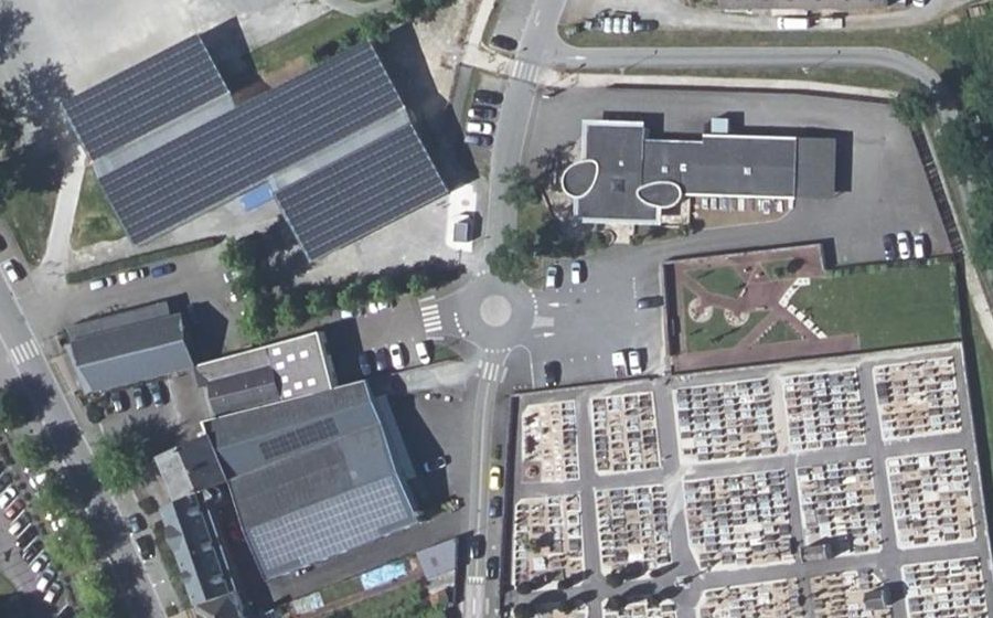 Vue aérienne du Mini-giratoire n°4535704832