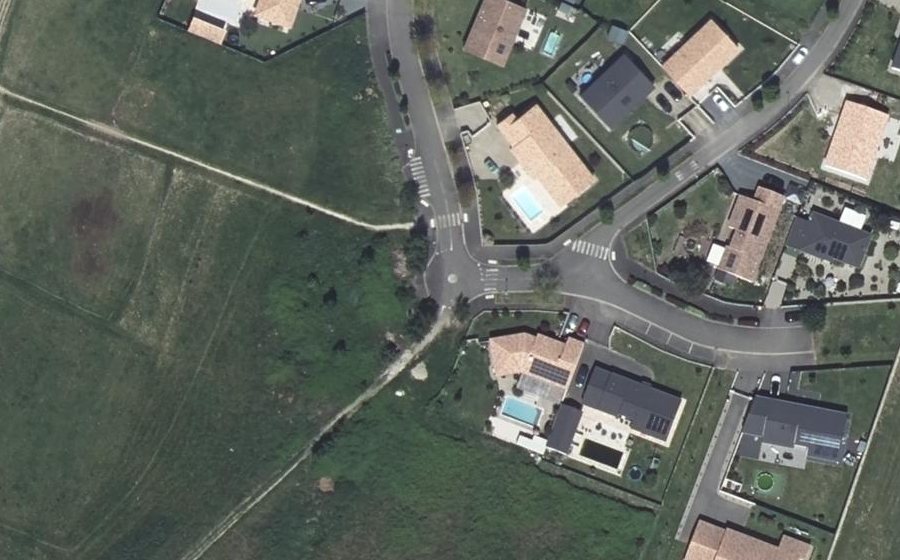 Vue aérienne du Mini-giratoire n°4539359418