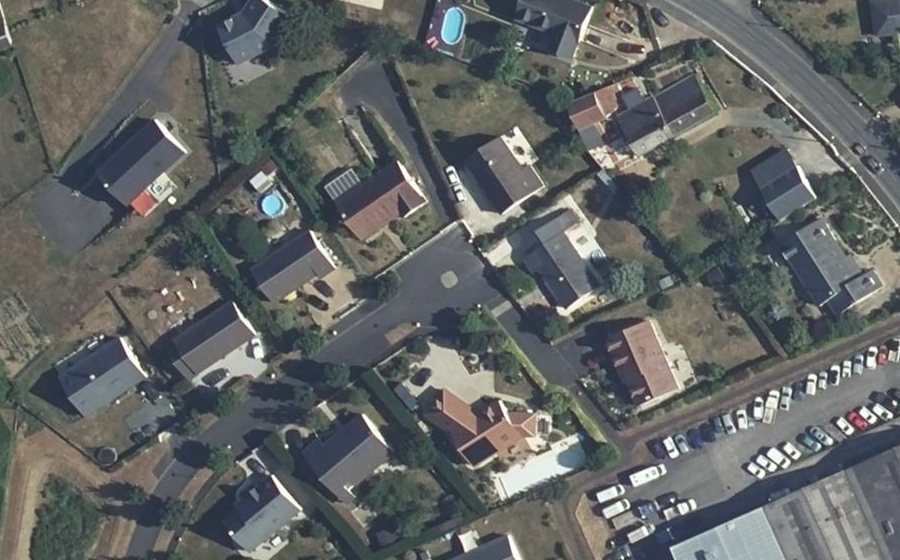 Vue aérienne du Mini-giratoire n°4545406303