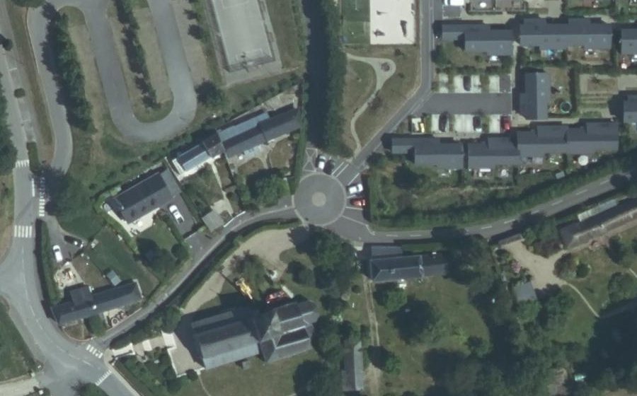 Vue aérienne du Mini-giratoire n°4559182419