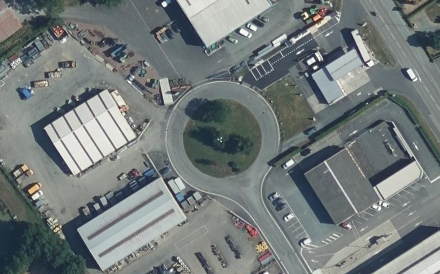 Vue aérienne du Rond-Point des Artisans