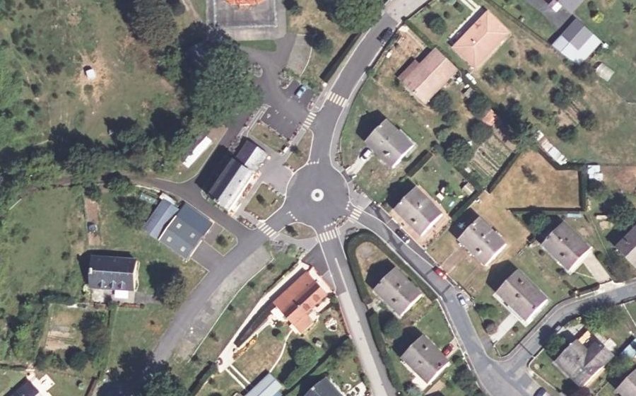 Vue aérienne du Place de l’École