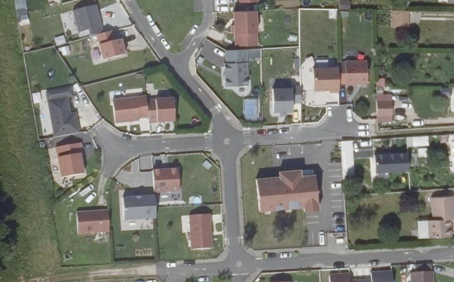 Vue aérienne du Mini-giratoire n°4664088912