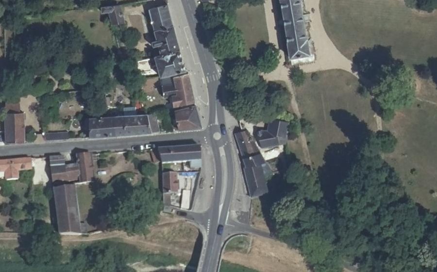 Vue aérienne du Finispont