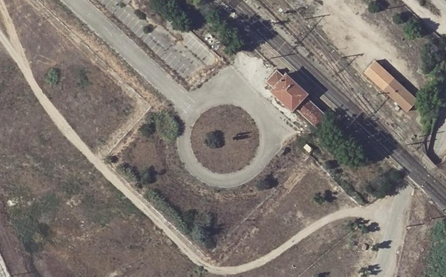 Vue aérienne du Chemin de la Gare