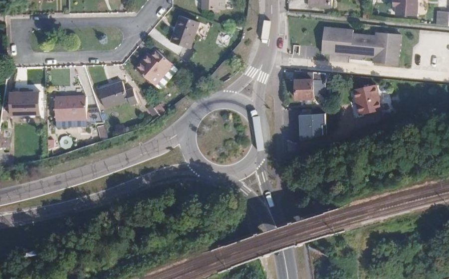 Vue aérienne du Rond-Point du Viaduc