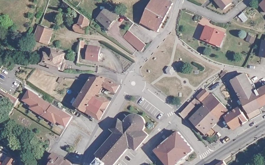 Vue aérienne du Mini-giratoire n°4909587846
