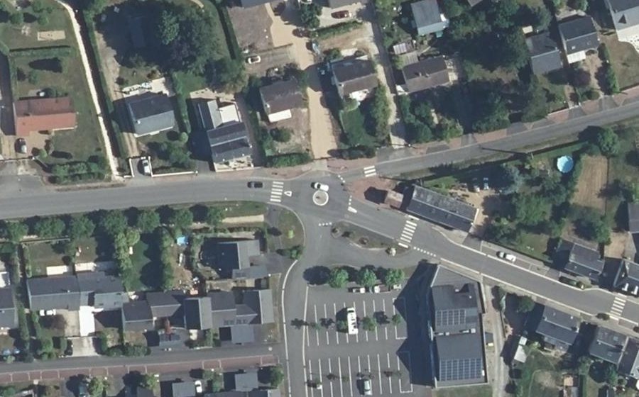 Vue aérienne du Mini-giratoire n°4961869209