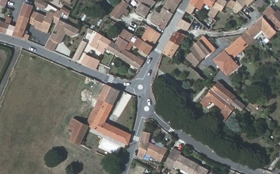 Vue aérienne du Mini-giratoire n°5005007358