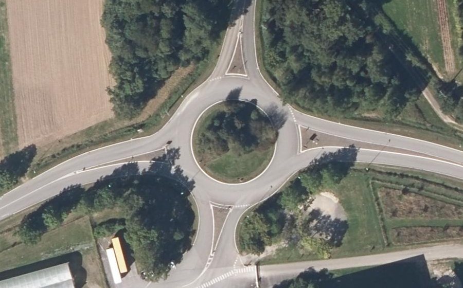 Vue aérienne du Giratoire de la Provotaie
