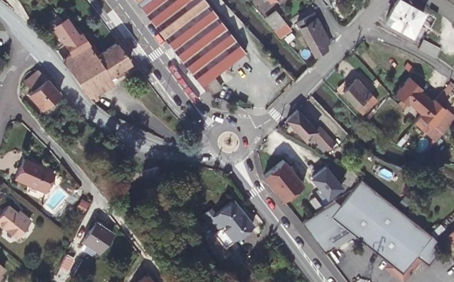 Vue aérienne du Rue de Berne