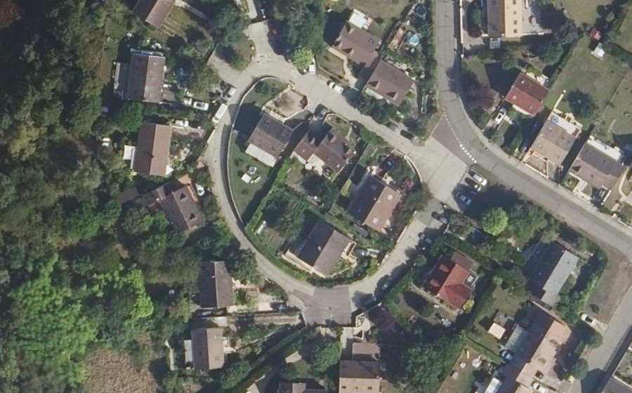Vue aérienne du Rond-Point du Lac