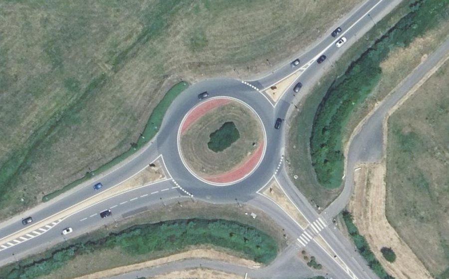 Vue aérienne du Rond-point anonyme n°10522867