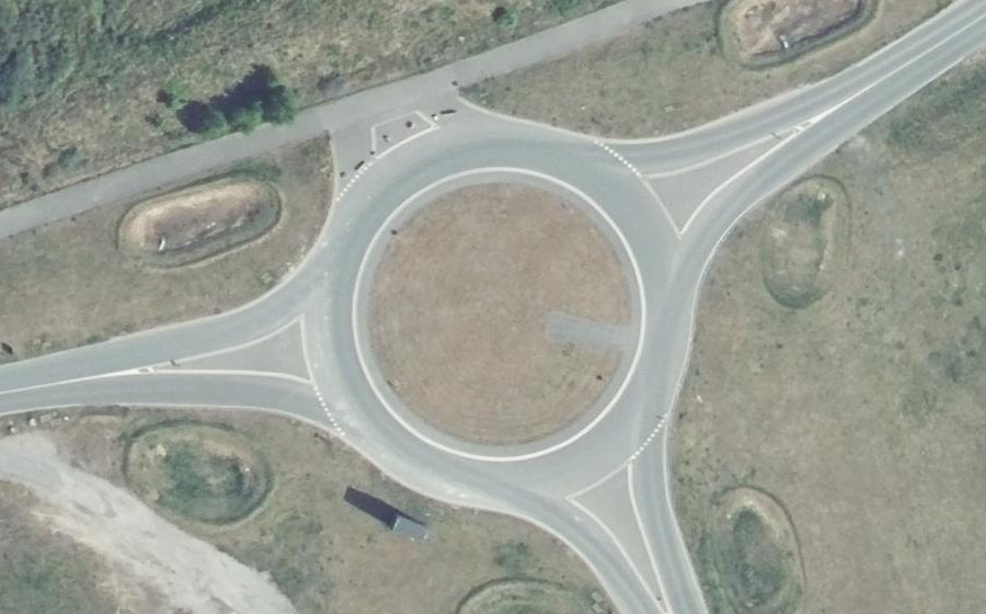 Vue aérienne du Giratoire des Océans
